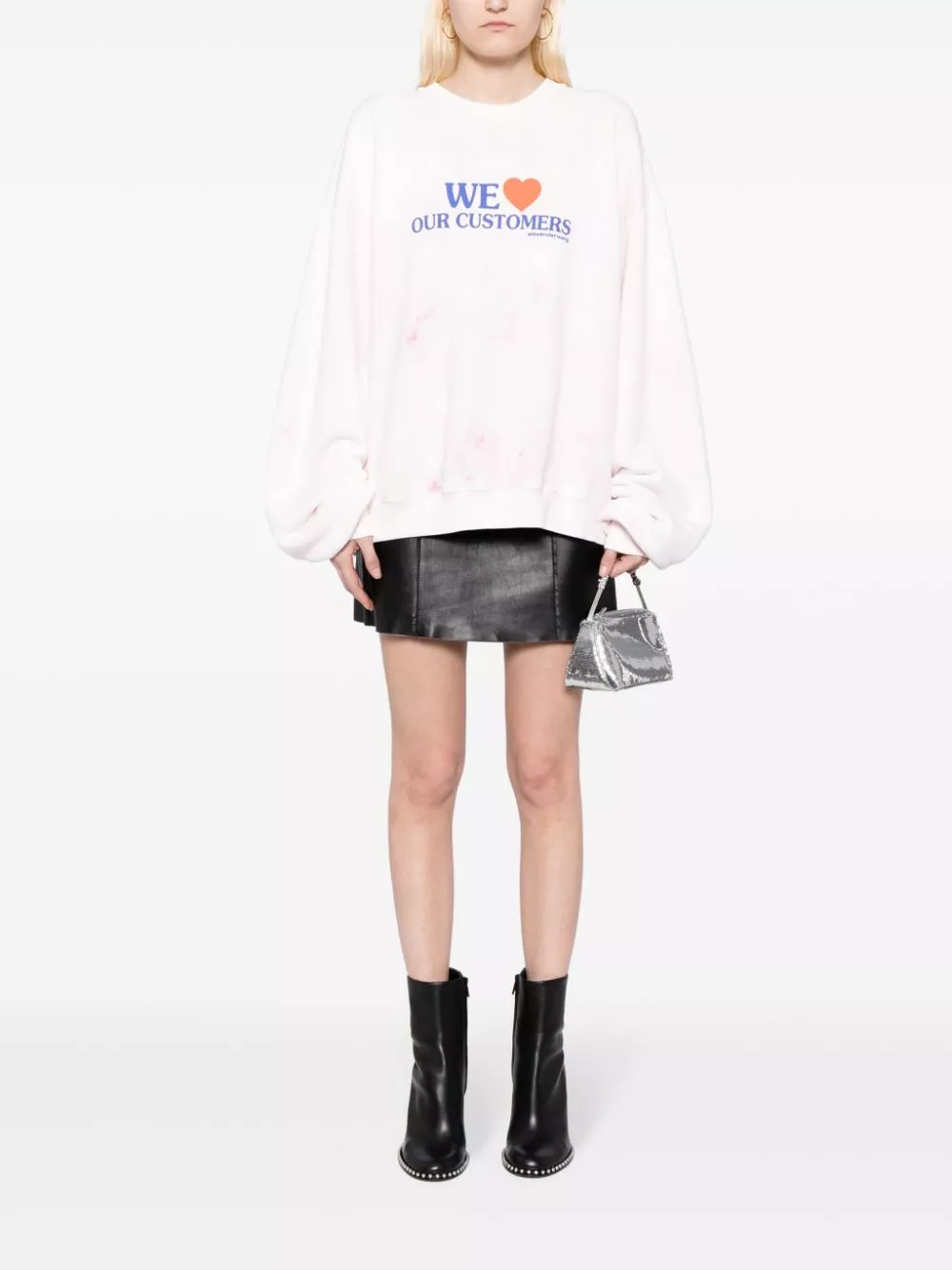 Affordable Alexander Wang We Love Our Customers cotton sweatshirt Men 0130