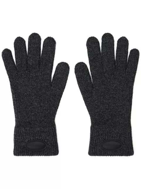 Alexander Wang logo-patch gloves Women 0113