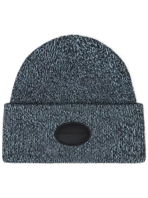 Alexander Wang logo-patch beanie Women 0116