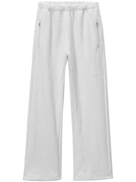 Affordable Alexander Wang logo-embossed wide-leg track pants Men 0124