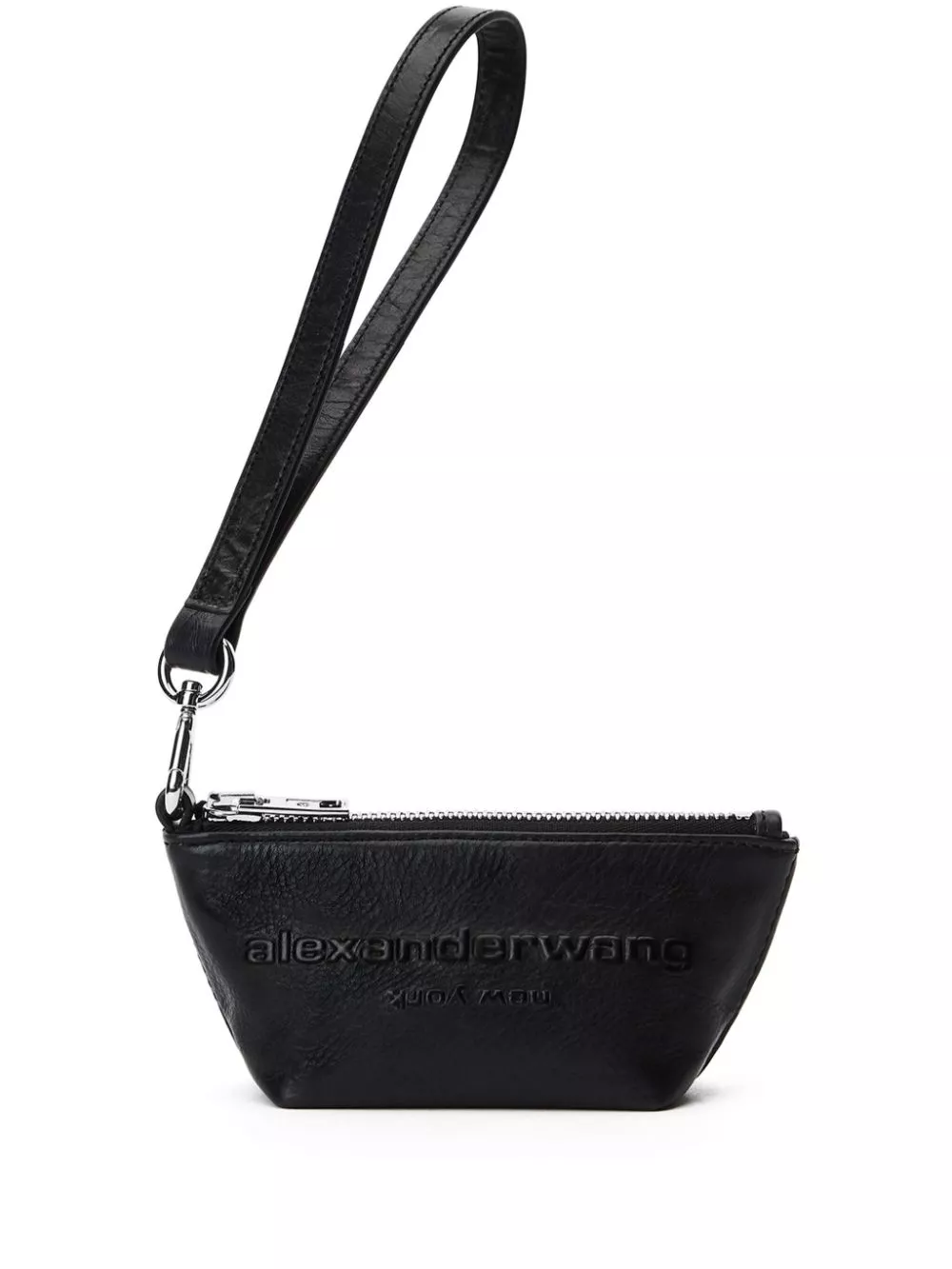 Affordable Alexander Wang logo-embossed leather purse Women 0113