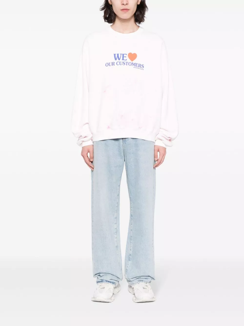 Affordable Alexander Wang We Love Our Customers cotton sweatshirt Men 0130