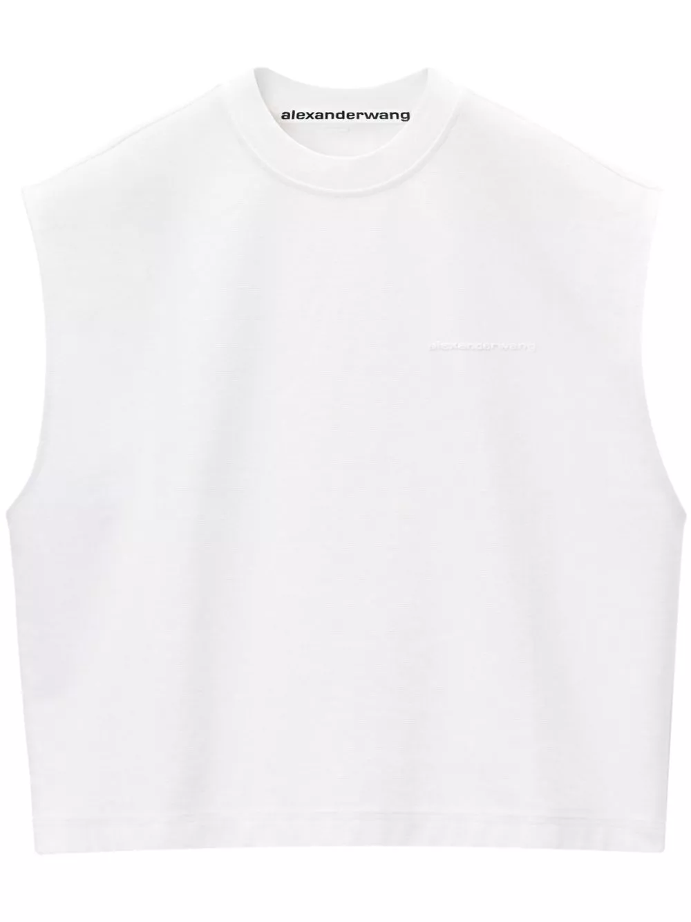 Cheap Alexander Wang logo-embossed cotton tank top Men 0115