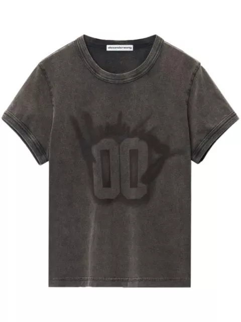 Alexander Wang number-print cotton T-shirt Women 0114