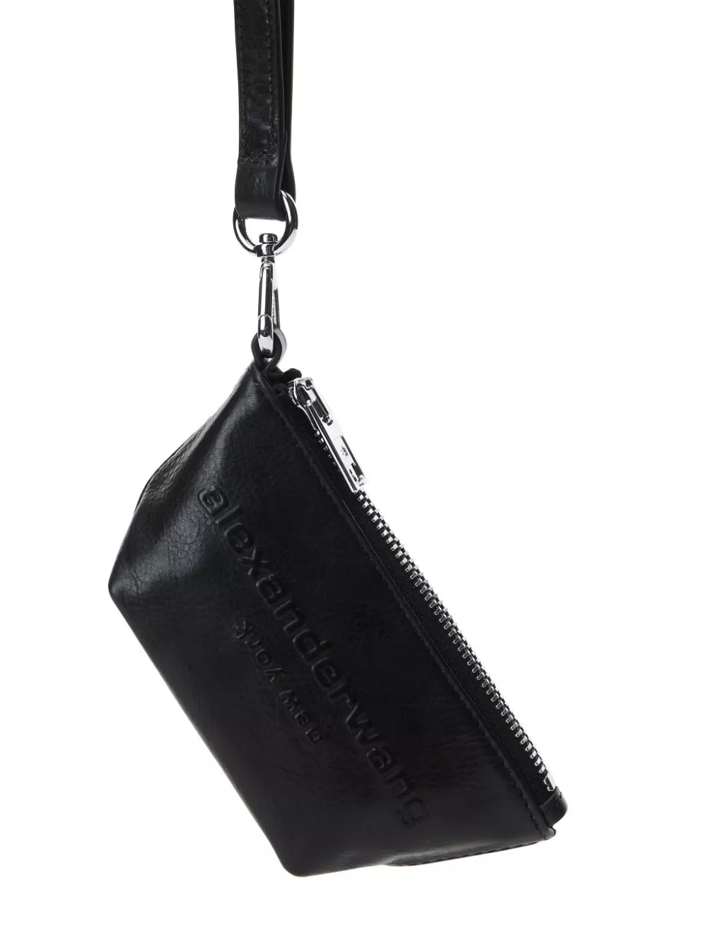 Affordable Alexander Wang logo-embossed leather purse Women 0113