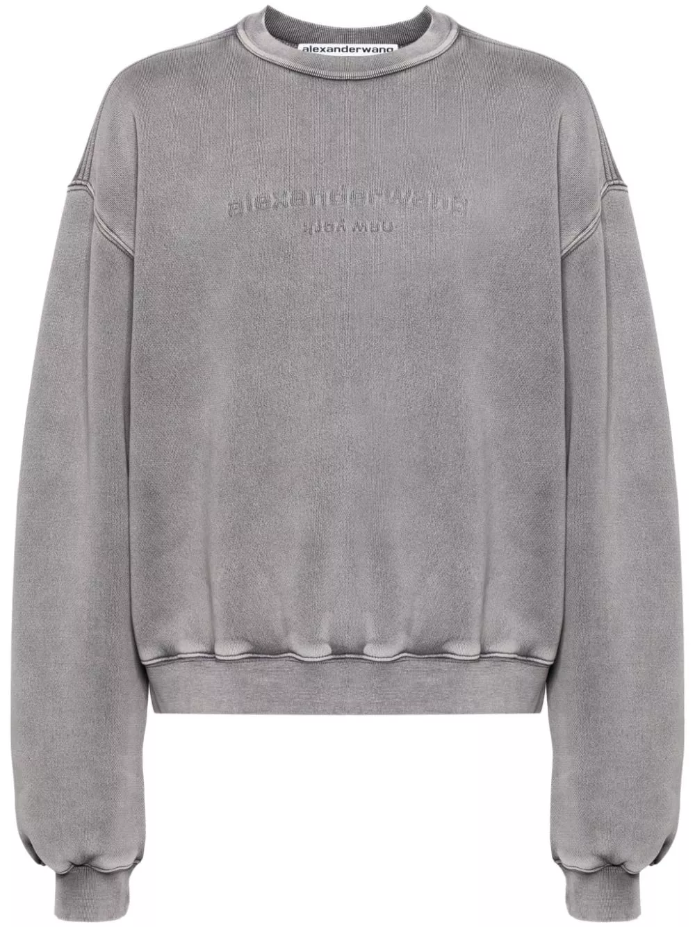 Cheap Alexander Wang logo-embossed acid sweatshirt Men 0115