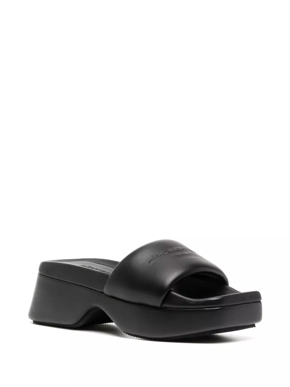 Cheap Alexander Wang Float logo-debossed platform slides Women 0118