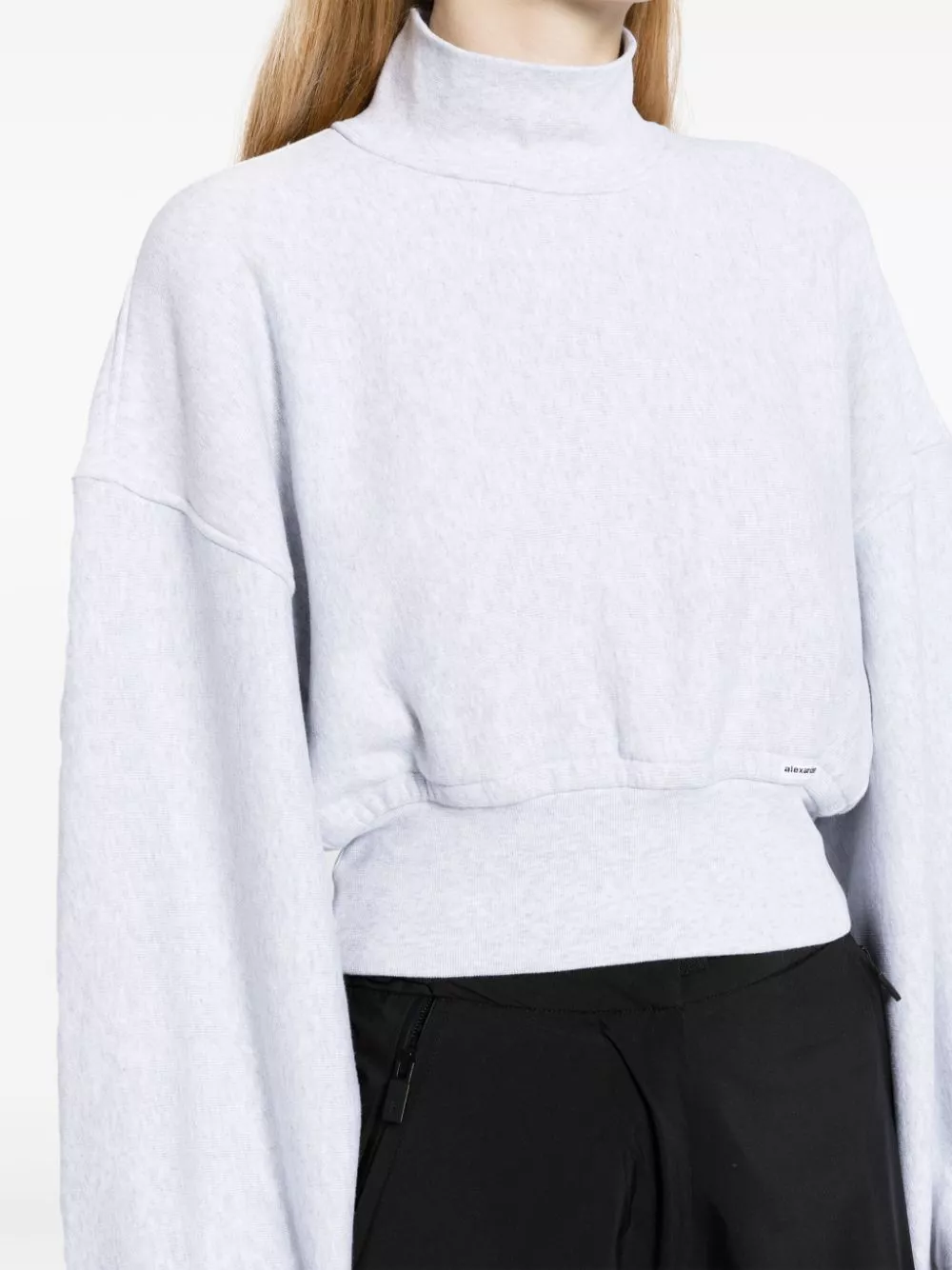 Cheap Alexander Wang mock-neck cropped sweatshirt Women 0120