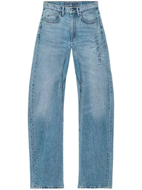 Alexander Wang logo-embossed jeans Women 0114