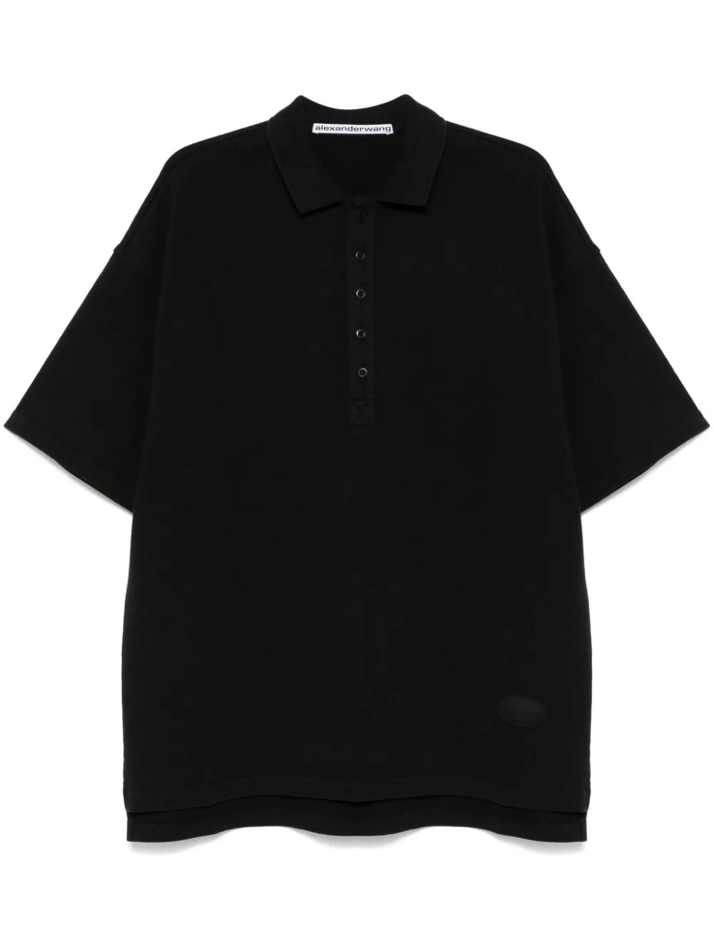 Cheap Alexander Wang logo-patch polo shirt Men 0125