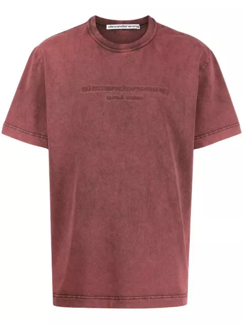 Alexander Wang logo-embossed cotton T-shirt Men 0130