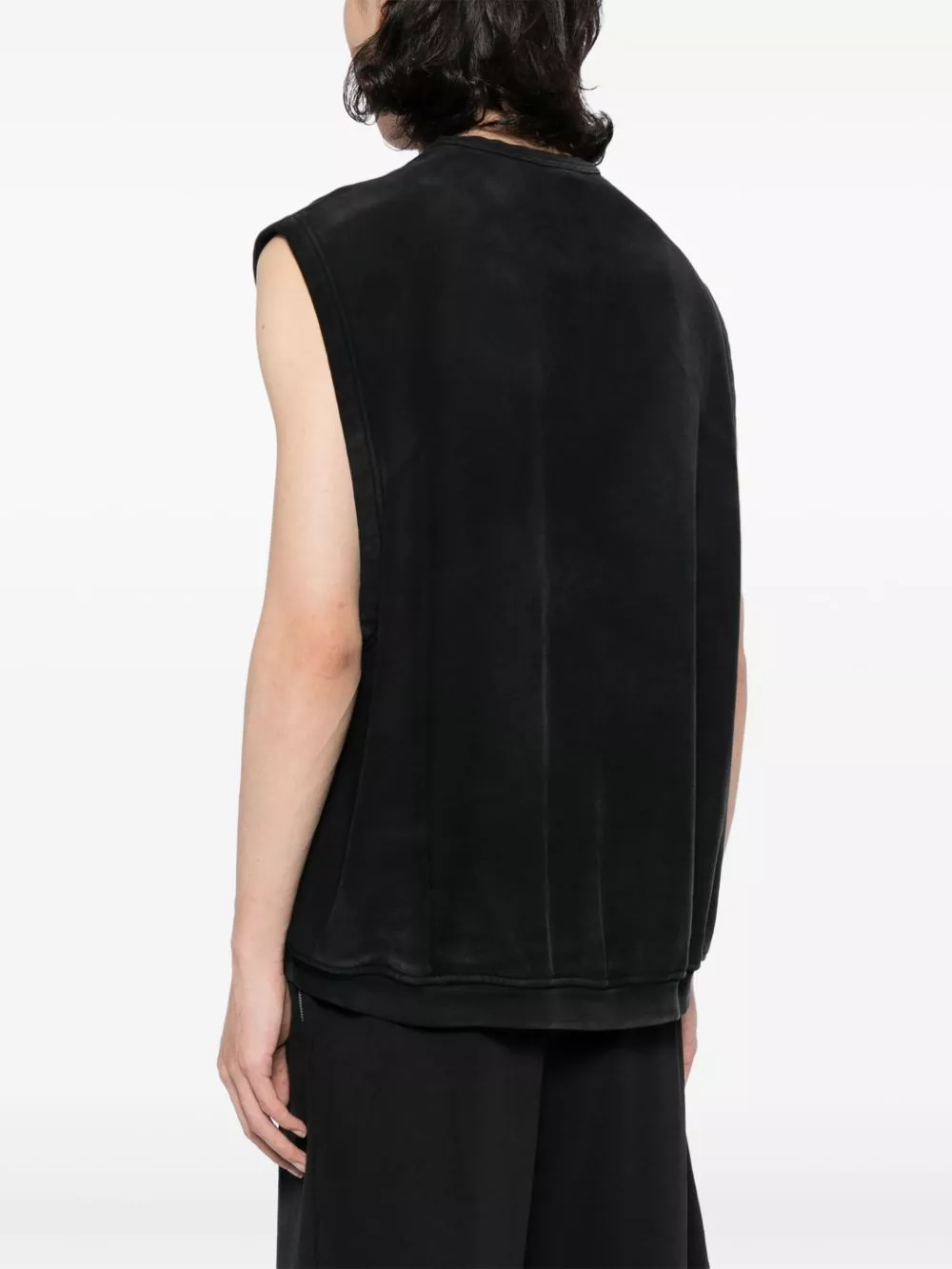 Affordable Alexander Wang logo-print sleeveless cotton jumper Men 0131