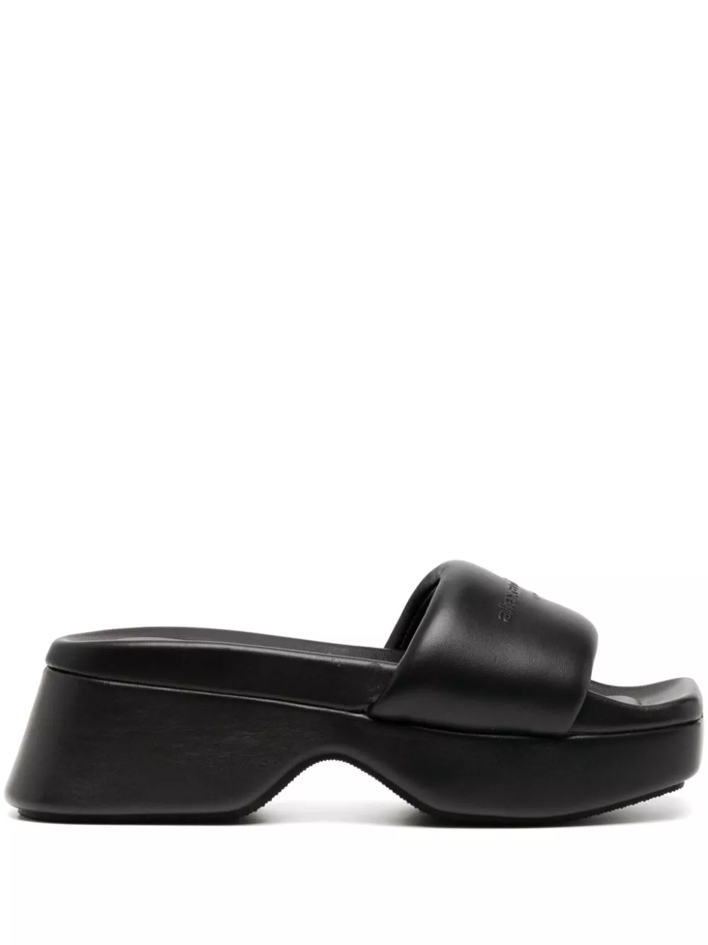 Cheap Alexander Wang Float logo-debossed platform slides Women 0118