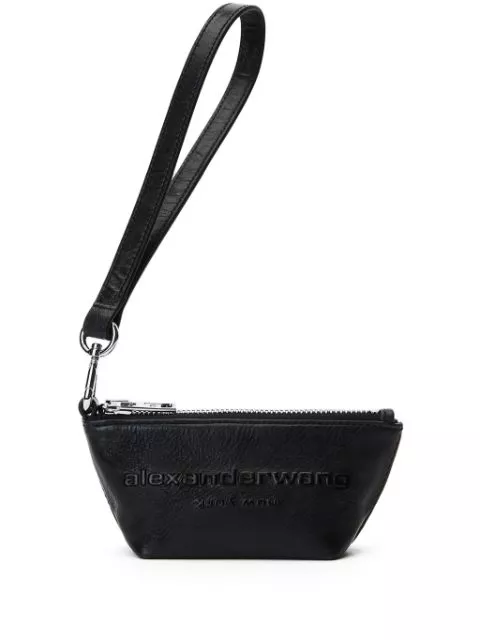 Alexander Wang logo-embossed leather purse Women 0113