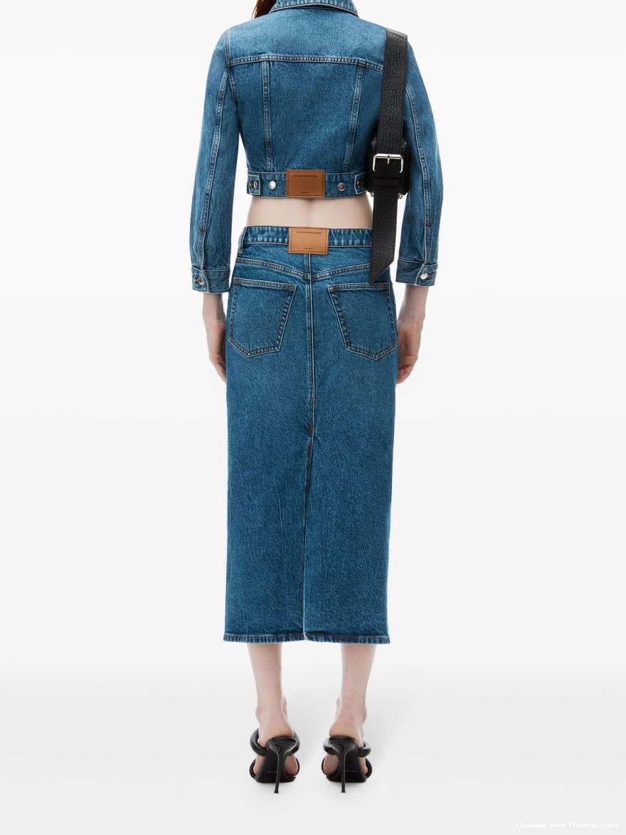 Affordable skirt denim low-rise Women midi Alexander Wang 0222