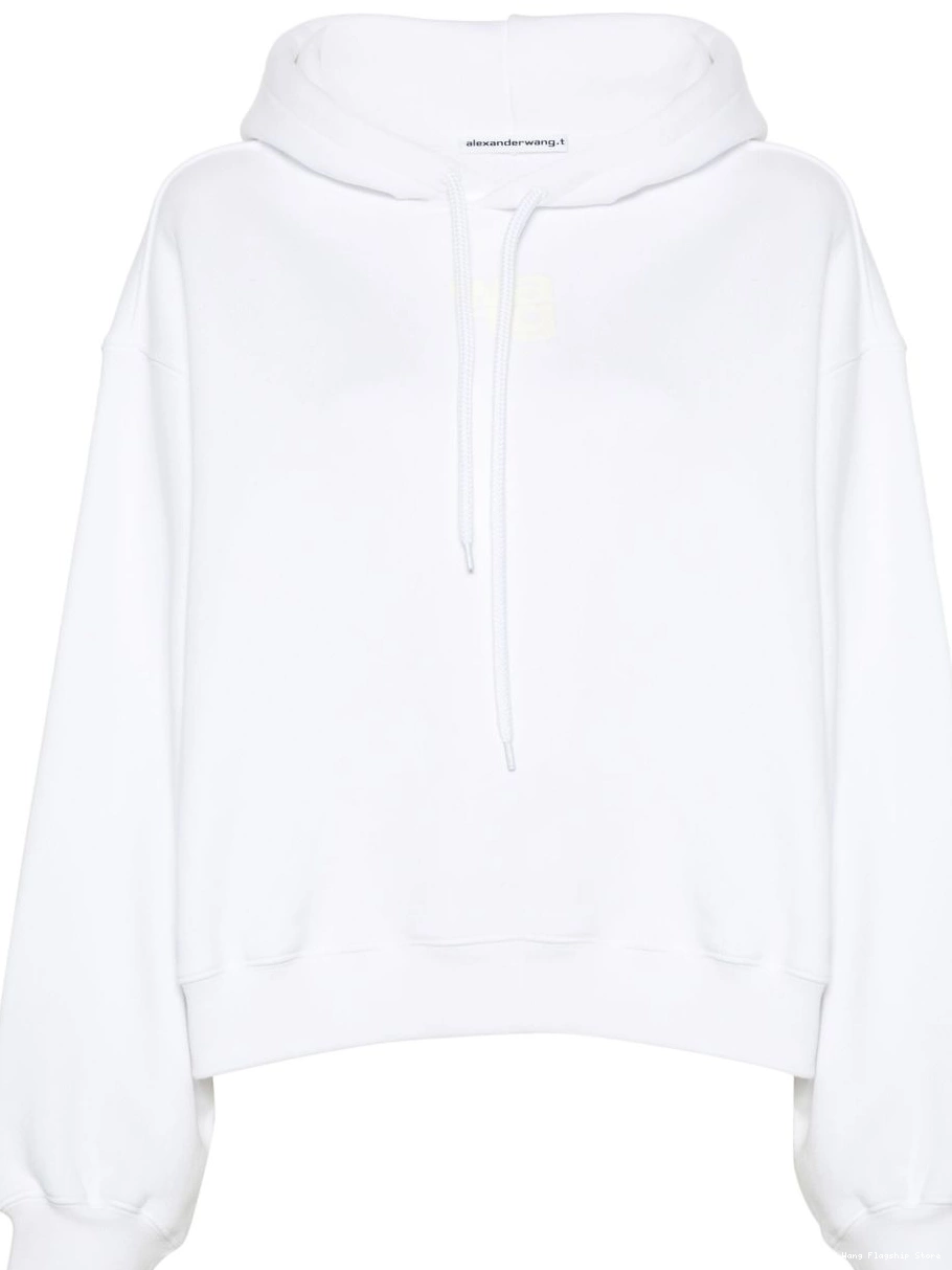 Cheap hoodie Women Alexander Wang logo-print cotton 0228