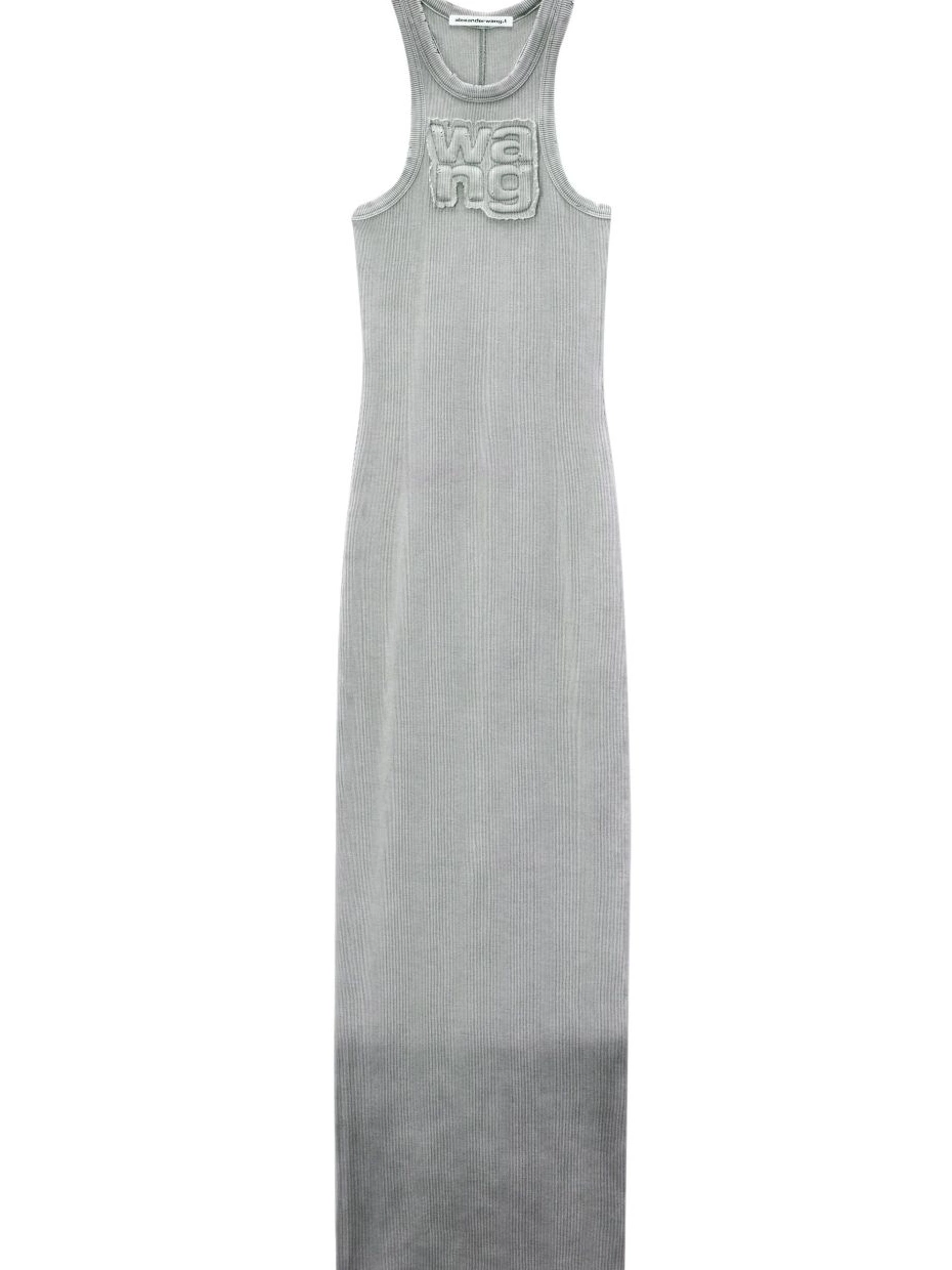 Affordable ombre logo-applique Women Wang dress Alexander maxi 0225