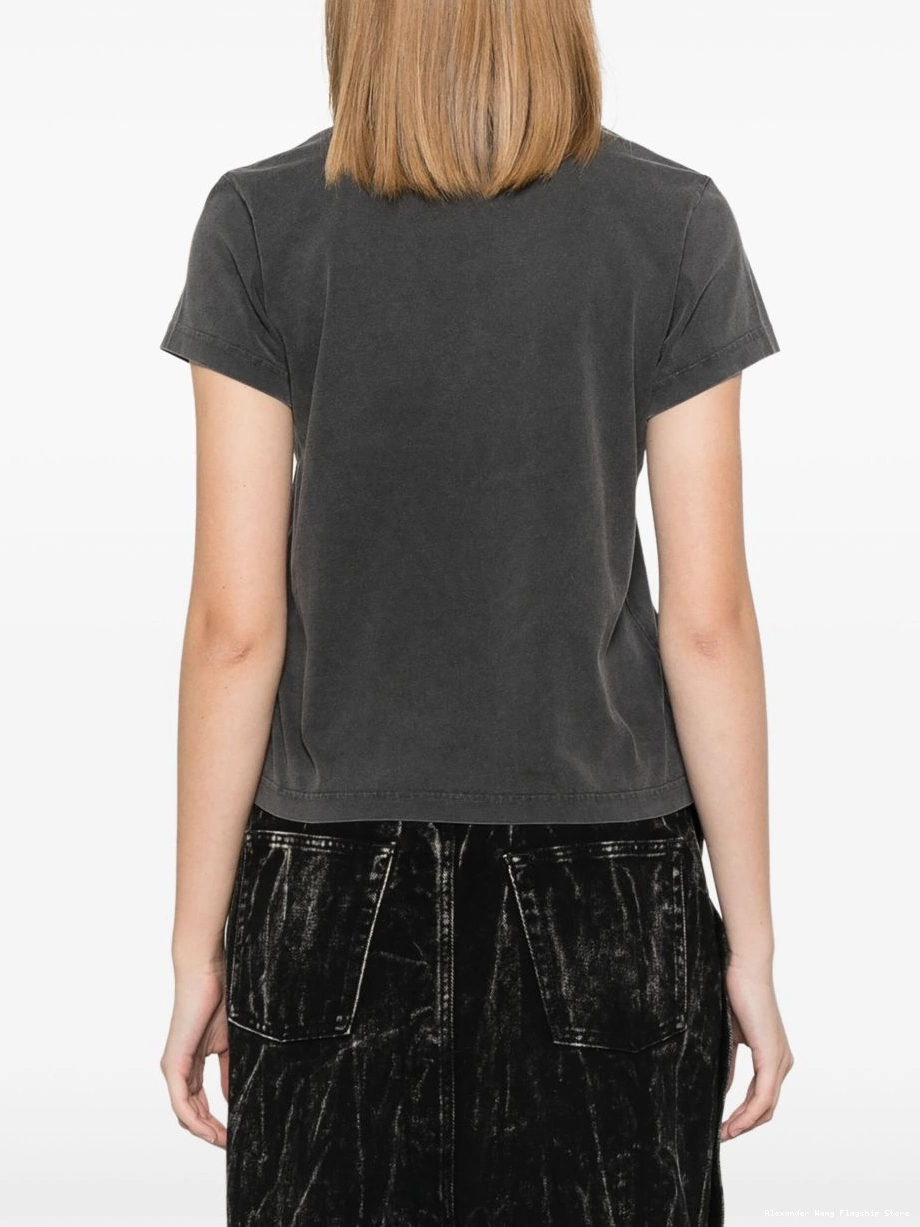 Affordable Women Wang T-shirt shrunken logo Alexander puff 0215