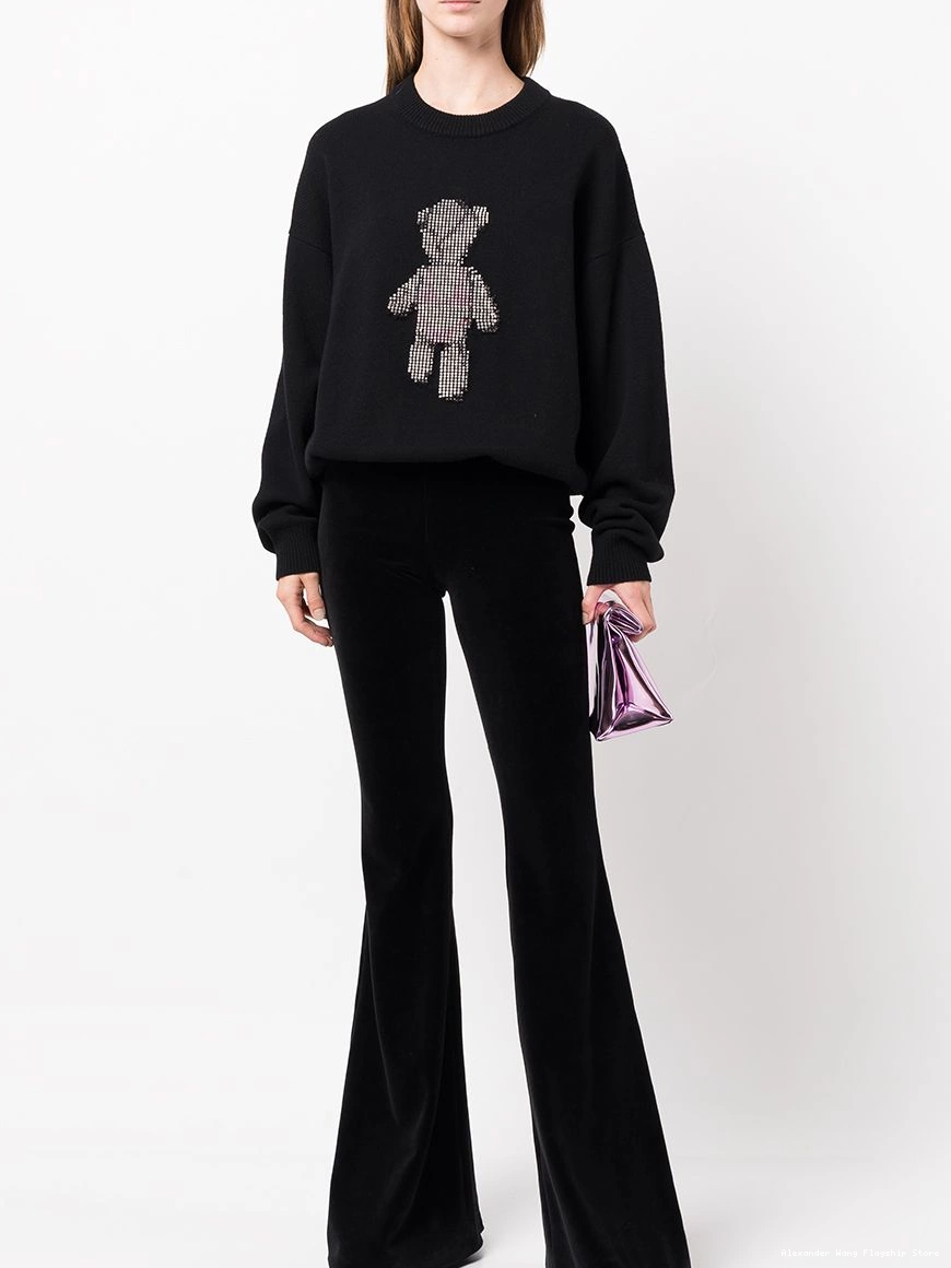 Affordable crystal-embellished wool Alexander Wang Women Beiress jumper 0228