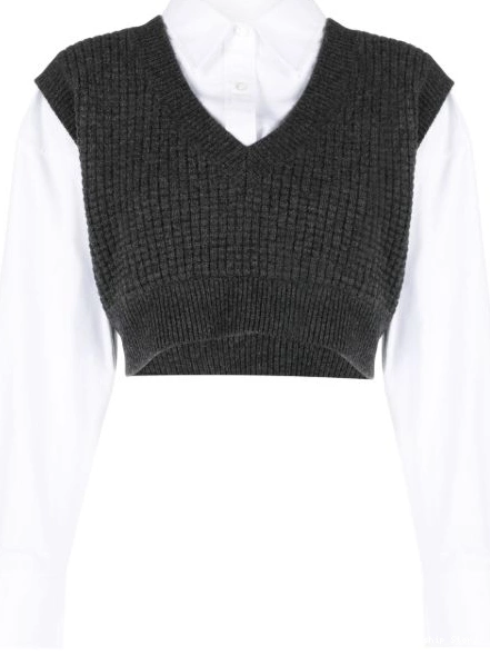 Wang Women layered Alexander knitted vest 0228