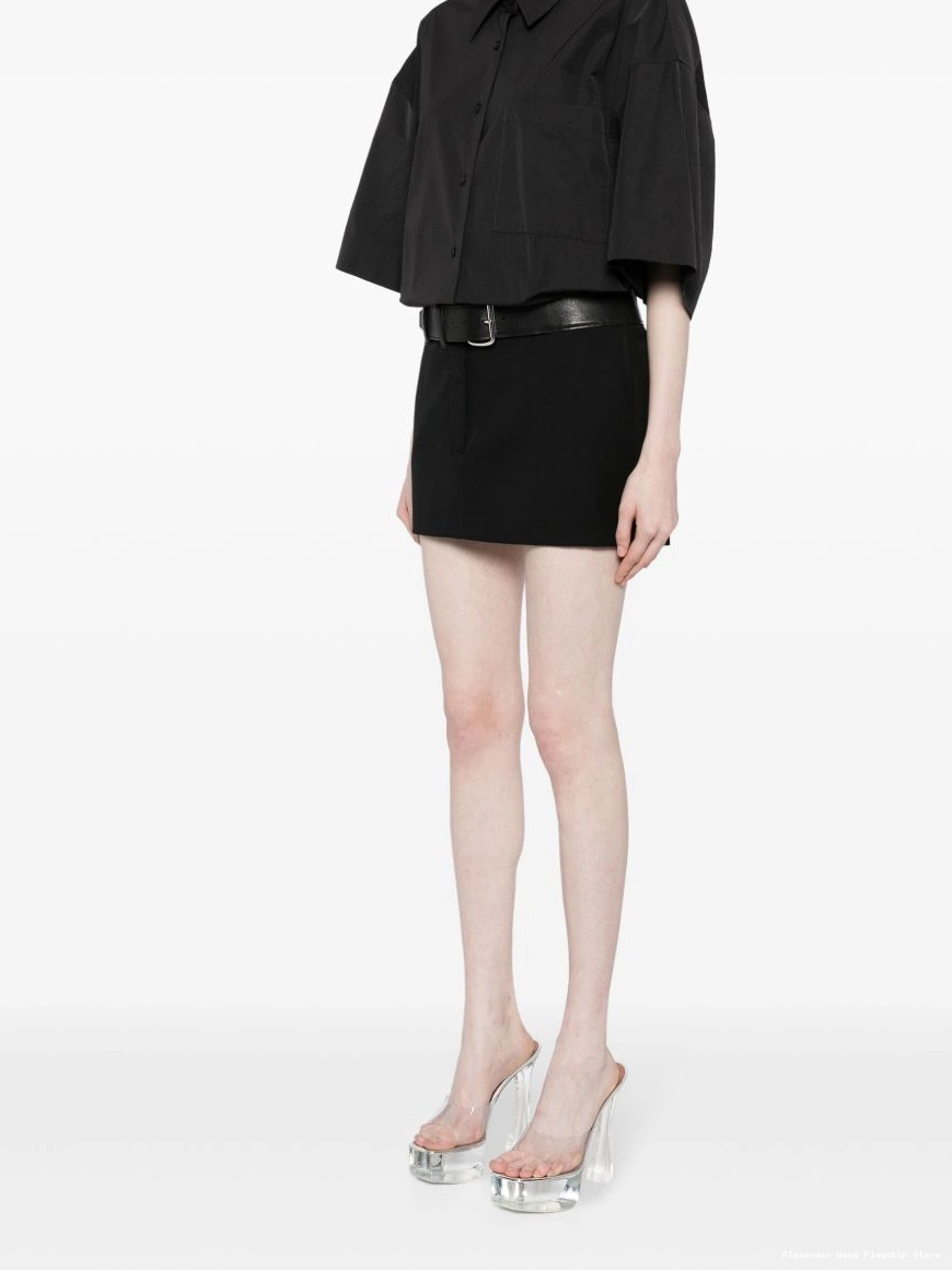 Affordable Women shirt belted Alexander Wang minidress 0213