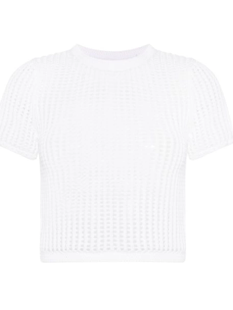 cropped open-knit Alexander top Women Wang 0228