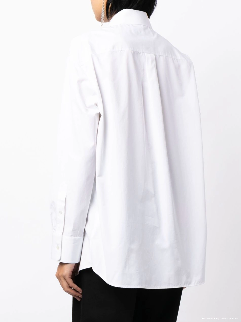 Affordable Women cotton long-sleeve shirt Alexander Wang 0224