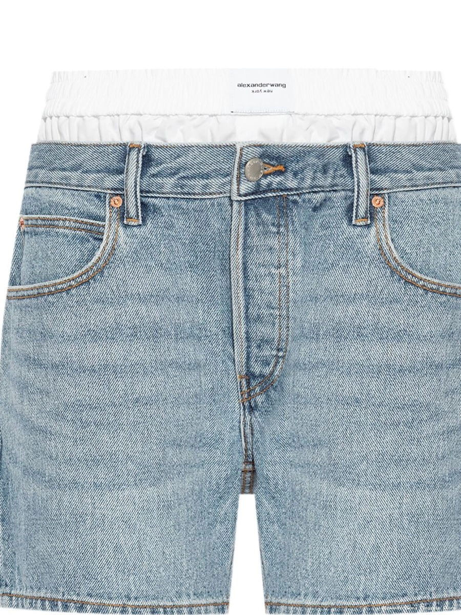 Affordable layered shorts Alexander denim Women Wang 0224