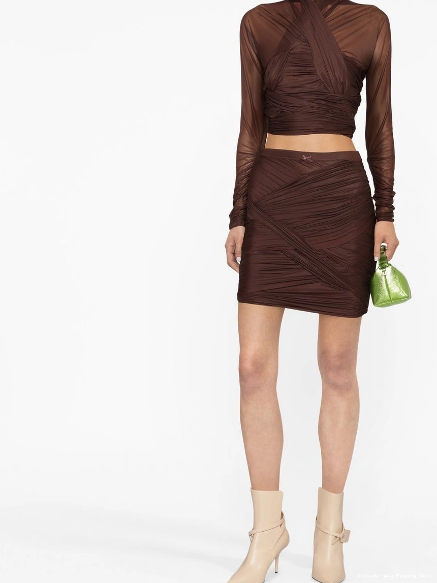 Affordable ruched Women draped skirt Alexander Wang 0217