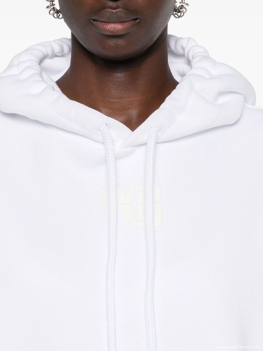 Cheap hoodie Women Alexander Wang logo-print cotton 0228