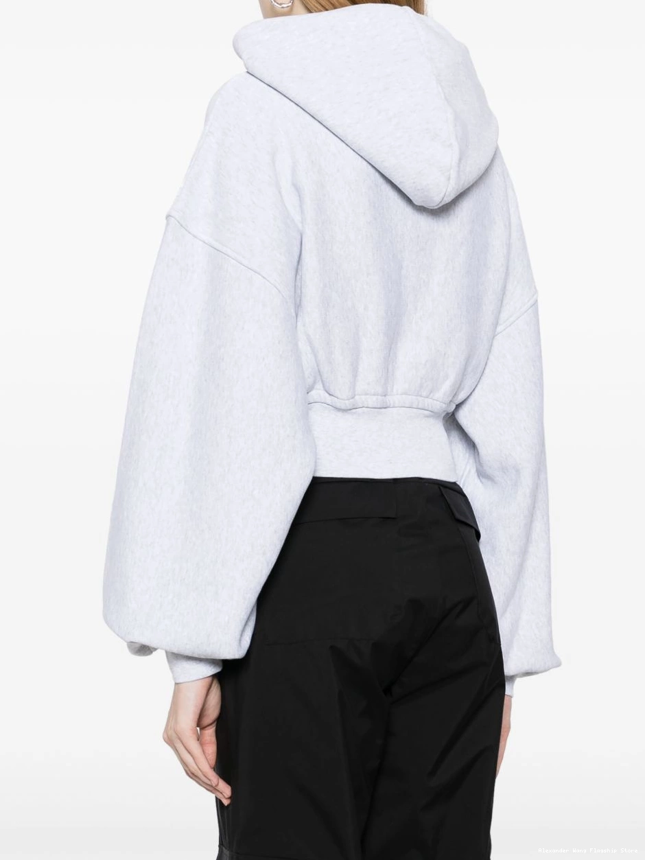 Affordable zip-up Women hoodie Alexander cropped Wang 0223