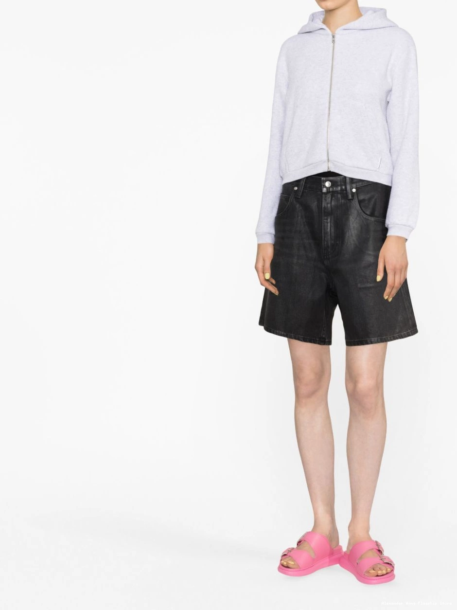 Affordable denim coated shorts Wang Alexander Women 0223