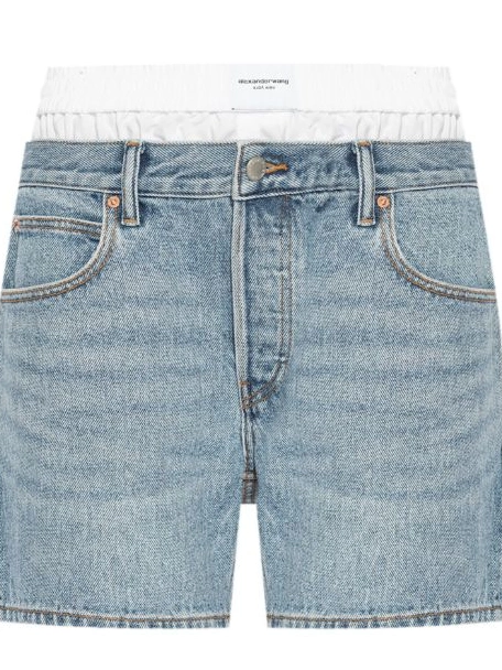 Affordable layered shorts Alexander denim Women Wang 0224