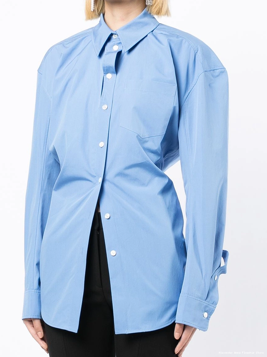 Affordable shirt ruched Women button-up Alexander Wang 0221