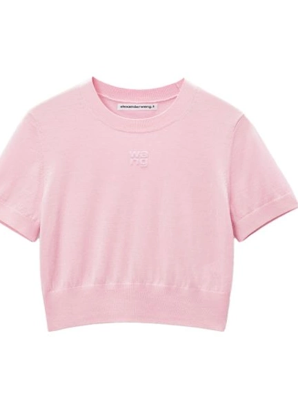 Affordable Alexander knitted logo-embossed Wang T-shirt Women 0217