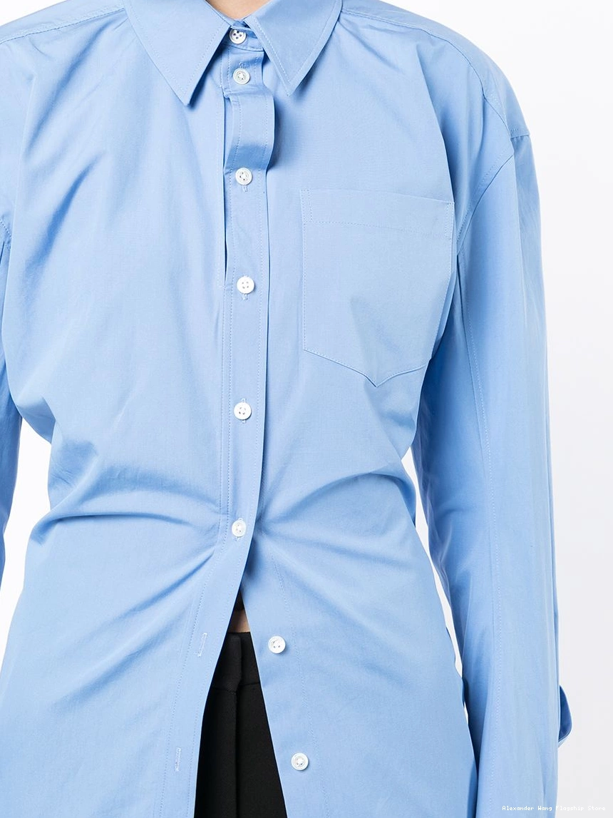 Affordable shirt ruched Women button-up Alexander Wang 0221