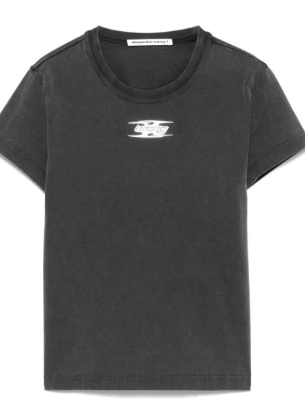 Affordable Women Wang T-shirt shrunken logo Alexander puff 0215