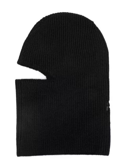 Cheap Alexander Wang logo-embroidered ribbed balaclava Women 0203