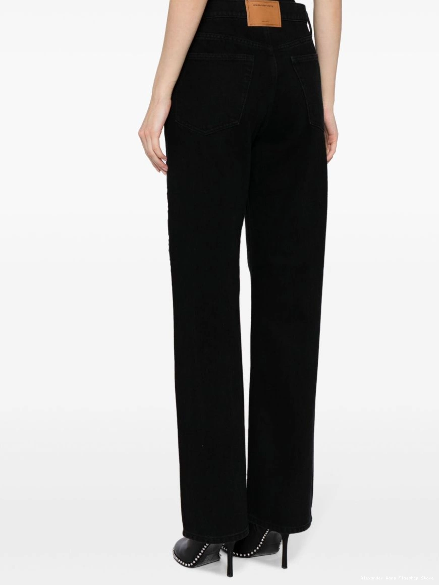 Affordable Alexander Wang trousers EZ embroidered Women straight-leg 0219