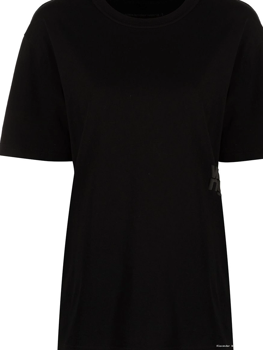 Affordable Wang rubberised cotton Alexander T-shirt Women logo 0212