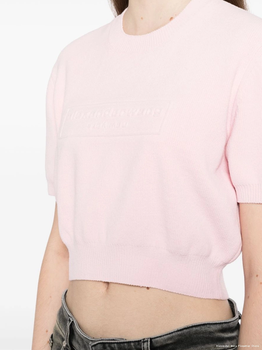 Affordable logo embossed pullover Wang ribbed Women Alexander 0220