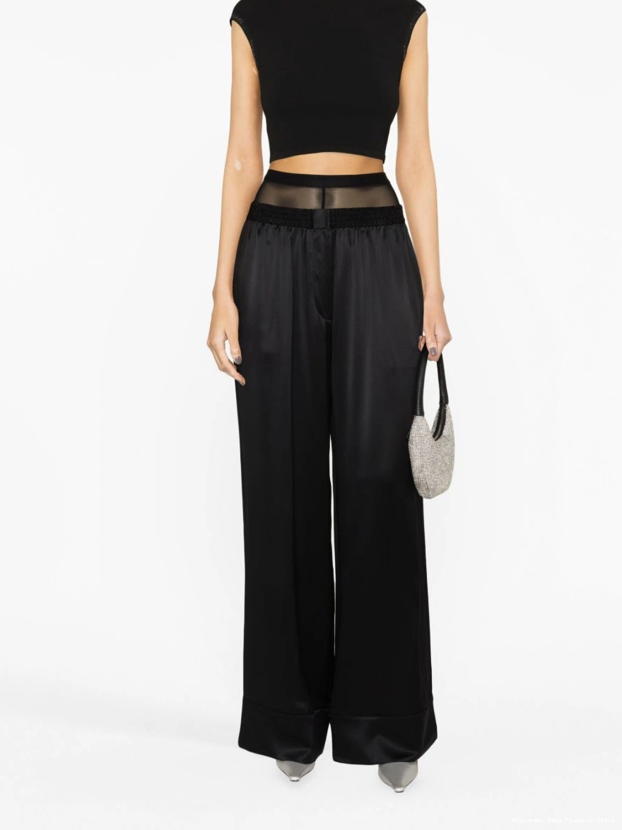 Affordable Women logo crystal-embellished Alexander Wang top crop 0215