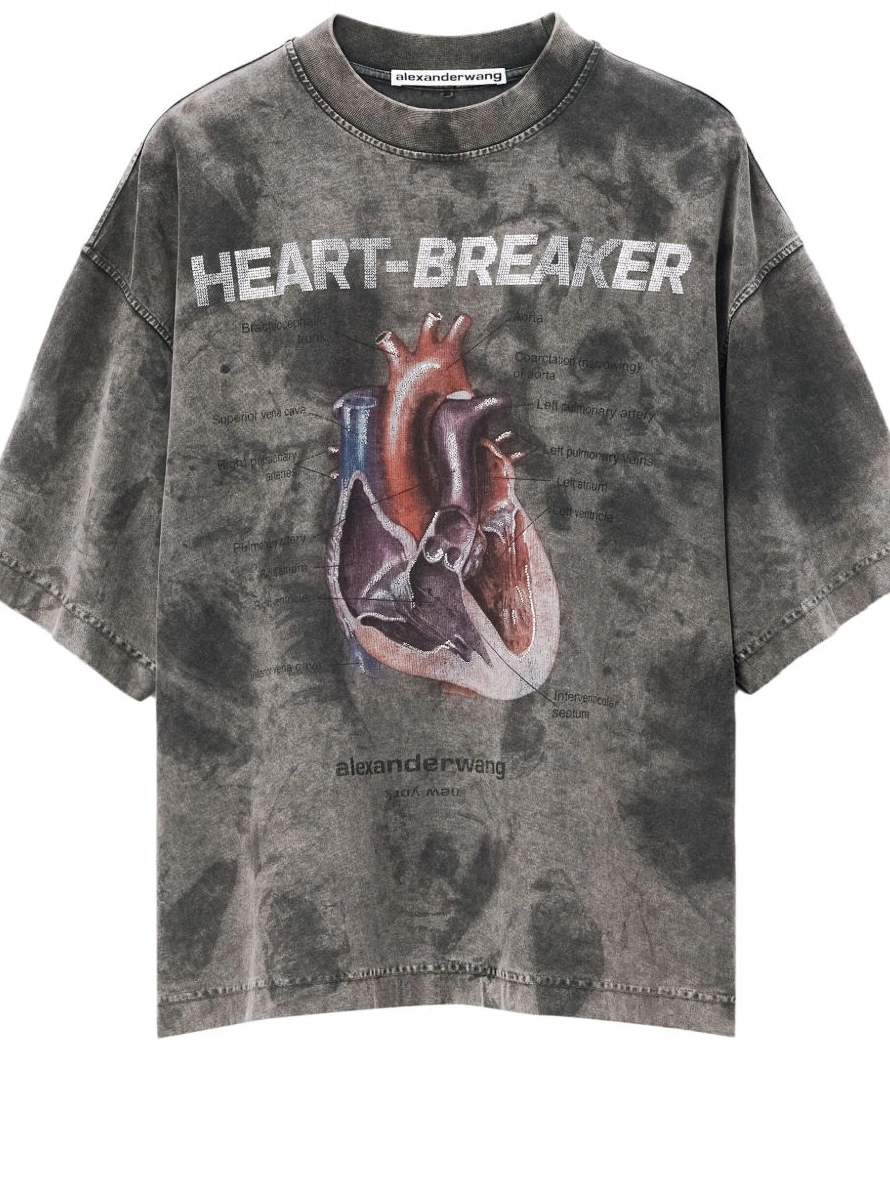 Affordable cotton Heartbreaker graphic-print Alexander Women Wang T-shirt 0227