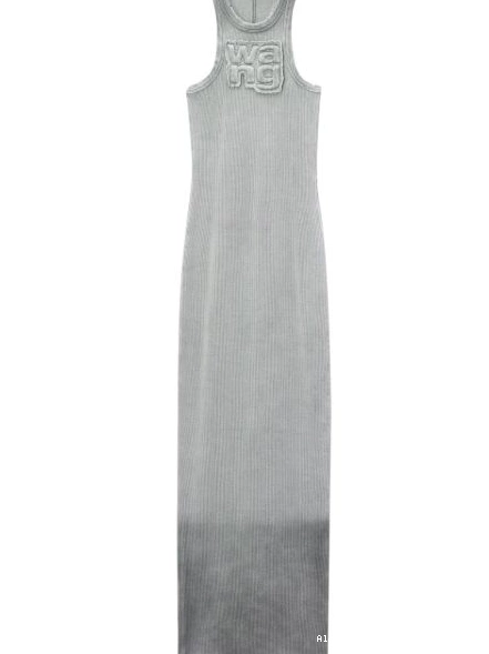 Affordable ombre logo-applique Women Wang dress Alexander maxi 0225