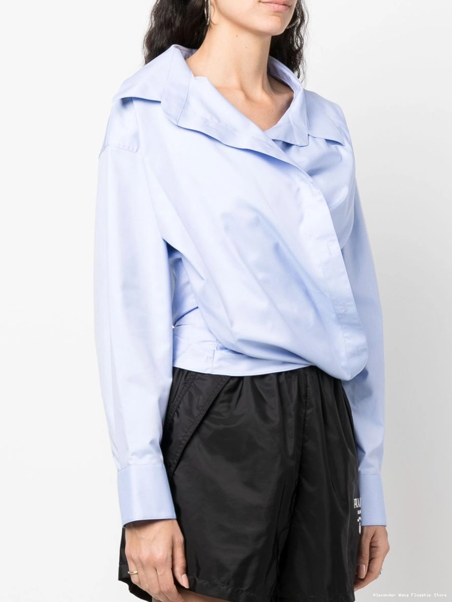 Affordable Alexander Women Wang wrap cotton shirt 0215