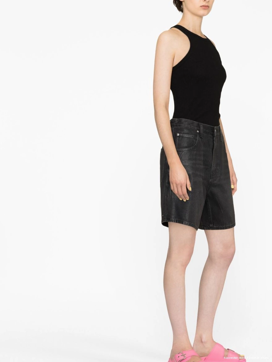 Affordable denim coated shorts Wang Alexander Women 0223