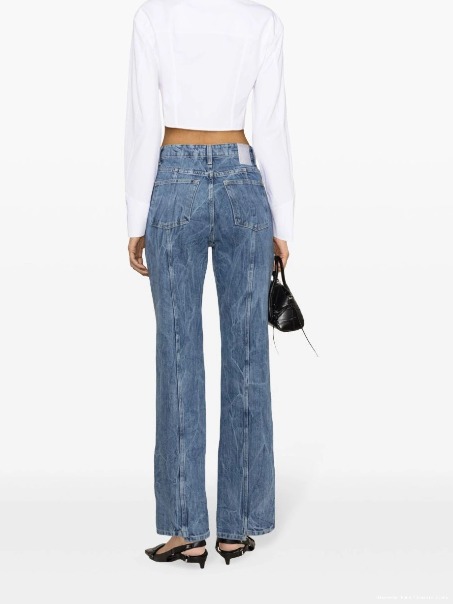 Affordable Wang boned shirt Women cropped Alexander 0228