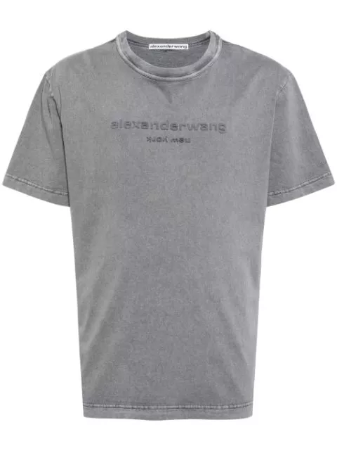 Cheap Alexander Wang logo-embossed cotton T-shirt Women 0206