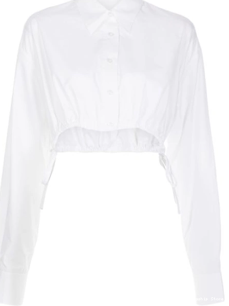 Women drawstring Alexander Wang shirt cropped 0228