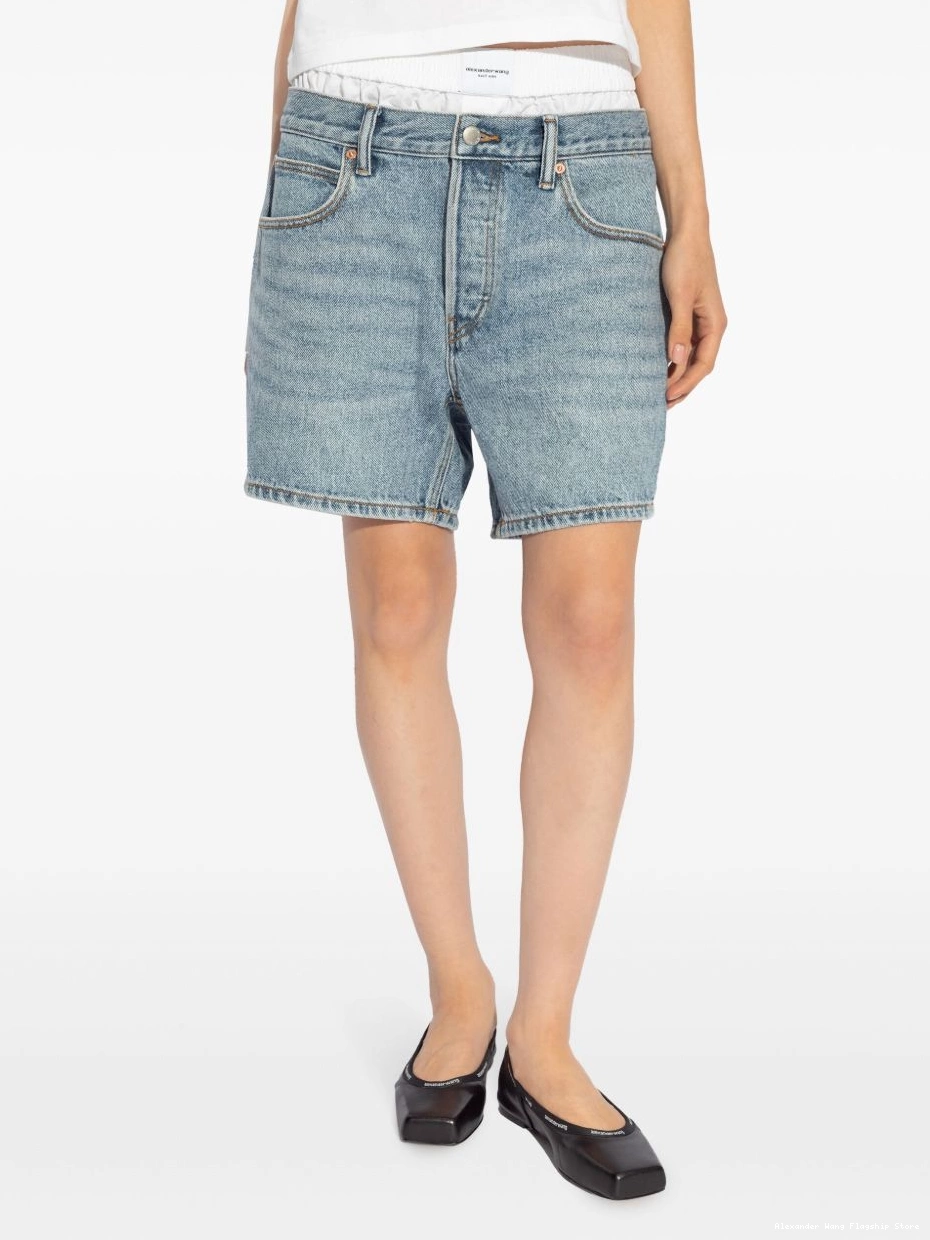 Affordable layered shorts Alexander denim Women Wang 0224